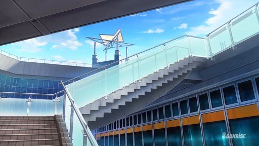 Connecting stairs between the convention hall and the exhibition hall